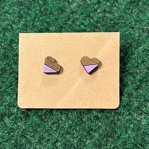 Simple boho wooden stud